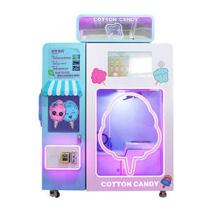 Distributeur automatique de bonbons à monnayeur, machine à barbe à papa pour fête foraine, équipement de vente pour parc d'attractions - Product Image 2