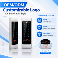 Keypad Sentuh Logam Anti-Vandal 125KHz RFID Card PIN Access Controller 4000 Pengguna Sistem Keamanan Harga Pabrik Langsung dengan OEM