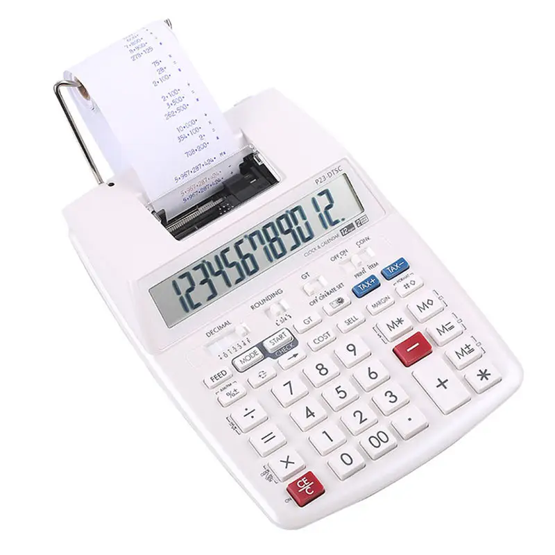 P23-DTSC High Output Scientific Calculator Bank Accounting Financial Financial Calculator Dual Color Code Printer Calculator