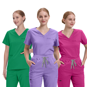ViaoLi all'ingrosso medici e infermieri donna Scrub chirurgico uniforme Stretch Set per donne medico cura Scrub uniforme Set uniforme - Product Image 5