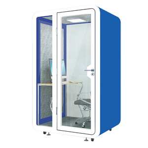 Soundproof Office Booth Broadcasting Acoustic Pod Telephone Cabin Mini Sound Insulation Studio Webcasting Movable Meeting Room