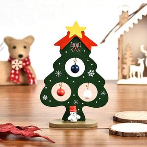 Petit Ornement en Bois Jouets pour Enfants Mini Arbre de Table Cadeau de Noël - Product Image 2