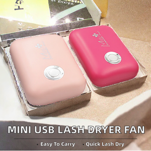 Mini <b>USB</b> Portable Eyelash Fan Dryer Square Plastic Lash Glue Dryer Tool for <b>Extension</b> Beauty Use - Product Image 3