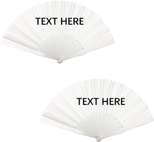 Factory Custom Design Folding Outdoor Plastic Hand Fans Hot Summer Handheld Fan Craft