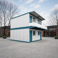 Maison préfabriquée pliable à aménagement personnalisé, maison mobile démontable haute résistance, hôtel moderne écologique, hébergement pour invités
