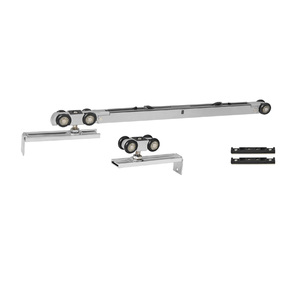 Roulettes <span class=keywords><strong>de</strong></span> guidage <span class=keywords><strong>de</strong></span> porte coulissante en alliage d'aluminium modernes <span class=keywords><strong>pour</strong></span> appartement, <span class=keywords><strong>douche</strong></span>, mécanisme durable et silencieux - Product Image 2