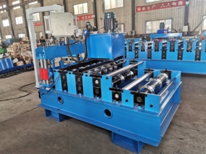 Fliesen Maschinen hersteller Rolle Ehemalige gerippte Aluminium dach Crimpen Fliesen für Farbe Stahl Metall bogen Dach platte Kurven maschine - Product Image 3