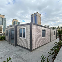 Maison préfabriquée moderne de 20 pieds, villa modulaire de luxe, maison conteneur extensible, entrepôt, unité de logement portable pour les vacances avec 1, 2, 3 ou 4 chambres
