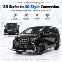 Kit de conversion de carrosserie de style 20 à 40 pour Toyota Alphard Vellfire 2008-2014, kit de mise à niveau extérieur