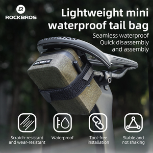 ROCKBROS Wasserfeste Fahrrads chwanz tasche Wasserdichte Rennrad werkzeuge Sitz packung für Mountainbike-Werks versorgung - Product Image 4