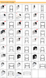 Lõm LED tuyến tính ánh sáng hệ thống chiếu sáng bị đình chỉ LED Nhôm hồ sơ ánh sáng Trần cho cửa hàng quần áo - Product Image 6