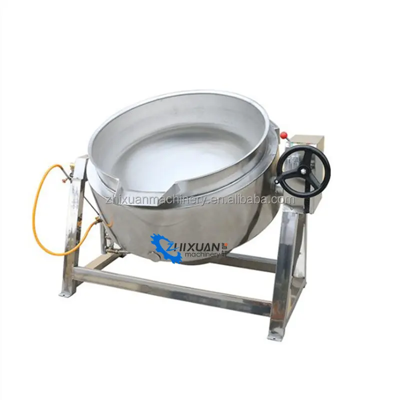 steam jacketed kettle with agitator cooking mixer machine chili sauce