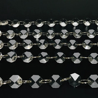 Vente en gros de haute qualité 3A 14mm k9 rideaux en cristal multiformes pour mariages décoration de toit suspendu