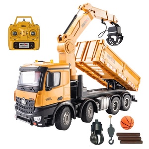 HUINA 1538 1:14 26CH Camión <span class=keywords><strong>Volquete</strong></span> de Aleación con Pinza para Madera, Juguete para Niños, Construcción de Ingeniería, Camión RC con Control por Radio y Pinza para Madera - Product Image 1