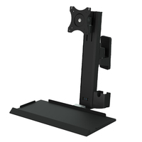 Bras de moniteur industriel Meisonic T8-MA00KB, neuf, VESA 75/100 mm, capacité de 20 kg, compatible avec les écrans de 15 à 32 pouces, montage expert en alliage d'aluminium
