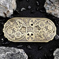 7-in-1 Custom Logo Metall Double Dungeons & Dragons Tischs piele Quadratischer polyed rischer Plattenspieler für RPG Cosplay Roulette Würfel