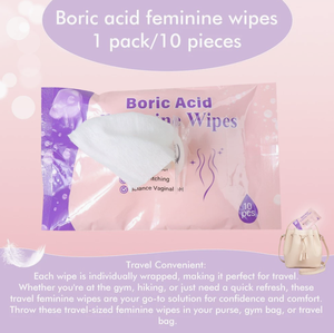 Lingettes intimes à l'acide borique, lingettes Yoni, lingettes humides pour l'hygiène <span class=keywords><strong>intime</strong></span>, nettoyage doux pour femmes - Product Image 2