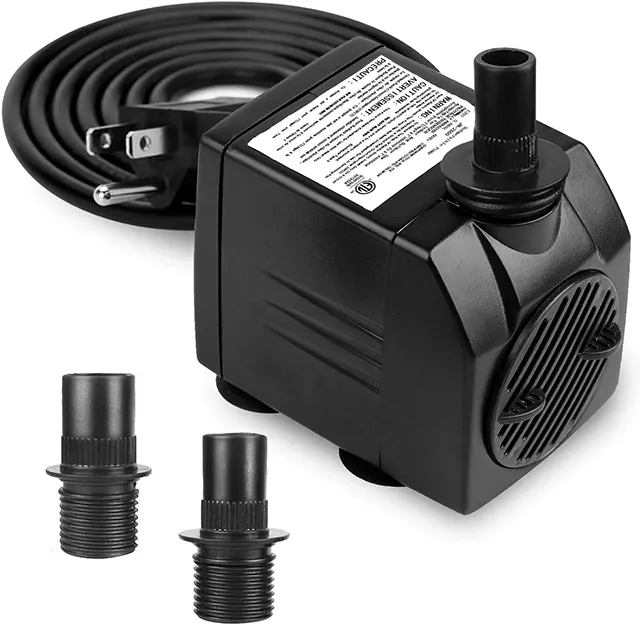 Jier 660 GPH Flow Adjustable Hydroponic Water Pump 100% Pure Copper MotorとETL CE RoHS認定