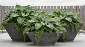 Jardinières carrées trapézoïdales de 45 cm pour l'extérieur, pots décoratifs pour projets de plantation - Product Image 4