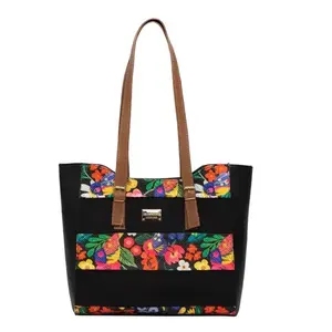 Bolso de Yute Negro con Logo Personalizado Fana Elio para Mujer Accesorio Elegante y Ecológico - Product Image 3