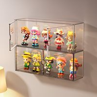 Vitrine murale en acrylique sur mesure sans perçage, pour modèles et objets de collection, idéale pour les murs TV