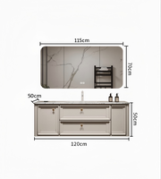 Miroir intelligent mural en bois massif moderne pour salle de bain d'hôtel ou de villa, résistant à l'eau, écologique, vente directe d'usine