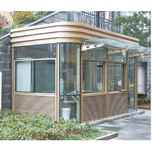 Kiosque <span class=keywords><strong>de</strong></span> salle <span class=keywords><strong>de</strong></span> garde en acier inoxydable Sécurité extérieure préfabriquée pour les parkings <span class=keywords><strong>de</strong></span> villa Rues commerciales Maisons en conteneur - Product Image 4