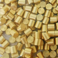Contact de broche en laiton plaqué or 10u'' de type SMT, broche femelle Pogo personnalisée de 1,5*1,8 mm