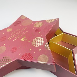 Tùy Chỉnh Năm Điểm Hình Dạng Ngôi Sao Cứng Nhắc Ngũ Giác Thân Thiện Với Môi Vật Liệu Tái Chế Nhà Máy Xây Dựng Sô Cô La Bao Bì Hộp Bánh Kẹo - Product Image 4