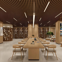 Service d'ingénierie EPC complet, bibliothèque créative, solutions clés en main pour l'aménagement intérieur élégant des magasins