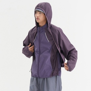 Custom Logo Two-in-One Multi-Functional Cycling Jacket Loose <b>Sunscreen</b> Clothing for Outdoor Spring Zip for Couples - Product Image 2