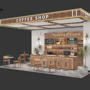 Mostrador de Cafetería para Panadería, Kiosco de Café Personalizado, Vitrina de Exhibición para Centro Comercial, Diseño Interior de Cafetería, Decoración de Cafetería - Product Image 2
