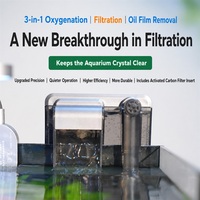 Petit aquarium de bureau avec filtre amélioré, éclairage aquatique 3W et couvercle de protection, vente en gros OEM ODM