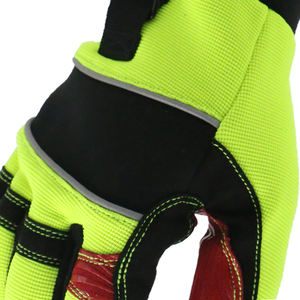 Gants <span class=keywords><strong>de</strong></span> sécurité MaxiPact Heavy Duty pour mécaniciens, en cuir microfibre, pour les travailleurs <span class=keywords><strong>de</strong></span> l'industrie automobile, avec poignets élastiques. - Product Image 3