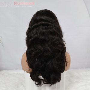 <span class=keywords><strong>Perruque</strong></span> de Cheveux Humains Indiens Couleur Naturelle, Dentelle Frontale 250 Densité 100% Cheveux Humains, <span class=keywords><strong>Perruque</strong></span> Ondulée en Dentelle HD 13x4 - Product Image 2