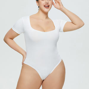 Combinaison moulante sexy sans couture pour femme, respirante, contrôle ferme, couleur unie, vêtement extérieur, barboteuse, méthode de tissage non tissé - Product Image 1