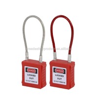 Cadenas de sécurité de câble en acier recouvert de plastique de longueur personnalisée verrouillage de câble en acier