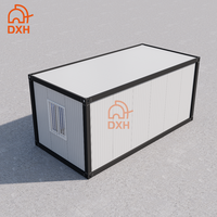 Maisons préfabriquées de luxe à bas coût avec panneaux sandwich modulaires, conteneurs plats et véranda vitrée