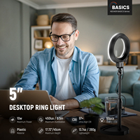 Mini lampe annulaire LED USB dimmable NEEWER de 5 pouces pour ordinateurs portables, réunions, streaming mobile, selfies, éclairage photo