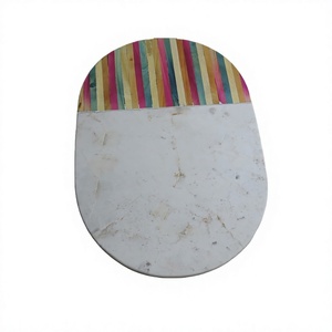 Tabla de Quesos de Madera y Mármol de Último Diseño, Multicolor, 12x8 Pulgadas, Ecológica, Apta para Lavavajillas, Ligera, Personalizable y Multifuncional - Product Image 1