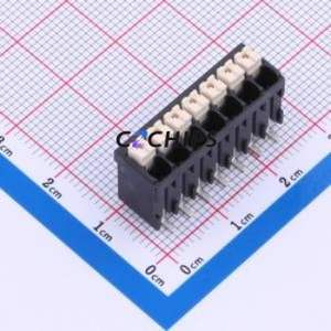 JL212V-SMT-35007BP1 Spring Terminal Block SMD,P=3.5mm Connector ( Construction: 1x7P )( Pitch: 3.5mm )( Color: Black ) - Product Image 1