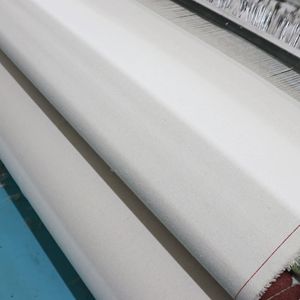 Tissu en polyester-coton blanc <span class=keywords><strong>gris</strong></span> 8oz, couleur unie, résistant à l'usure, durable pour les housses de canapé, les gants de protection du travail - Product Image 1