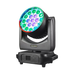 Projecteur à tête mobile couleur A19 15W RGB LED avec zoom pour bars, scènes de spectacle, salles de banquet, studios de diffusion en direct - Product Image 1