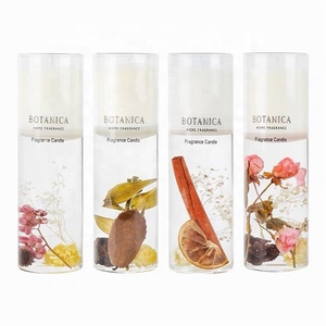 Bougies décoratives pour la maison, bougies parfumées de luxe, pot en verre transparent, design unique - Product Image 2
