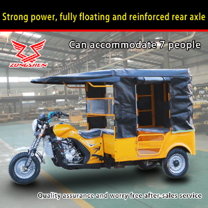 China Factory Direct Sales 6Seats150cc200cc3 Wheel <b>Gasoline</b> Tricycle Taxi for Sale Passenger Tricycle - Product Image 3