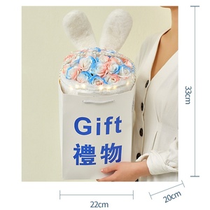 Bouquet di Fiori di Sapone a Forma di Orecchie di Coniglio, Regalo per San Valentino o Compleanno, Modello Cinese 100 - Product Image 3