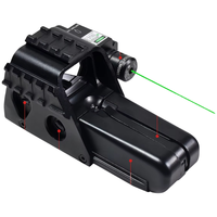 Optique holographique à point rouge tactique 552G KM en alliage d'aluminium, viseur réglable éclairé, laser vert, chasse, étanche