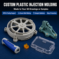Fabrication de moules d'injection plastique, service OEM, moulage par injection de coques en plastique PP ABS avec texture personnalisée, pièces moulées par injection.