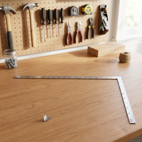 Règle droite en métal DK-223 |   Outils de mesure pour ingénieurs et charpentiers, longueur maximale de 50 cm, plusieurs tailles