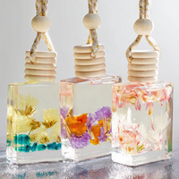 Nouveauté : Diffuseur de parfum pour voiture en verre de luxe, divers parfums, huiles essentielles végétales, fleurs séchées